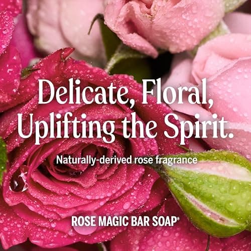 Dr. Bronner's Pure-Castile Magic Bar Soaps - Made with Regenerative Organic Certified Oils - For Face, Body, Hair- Vegan Soap Bars for Men & Women - Rose 2 pack, 5 oz thumbnail 5