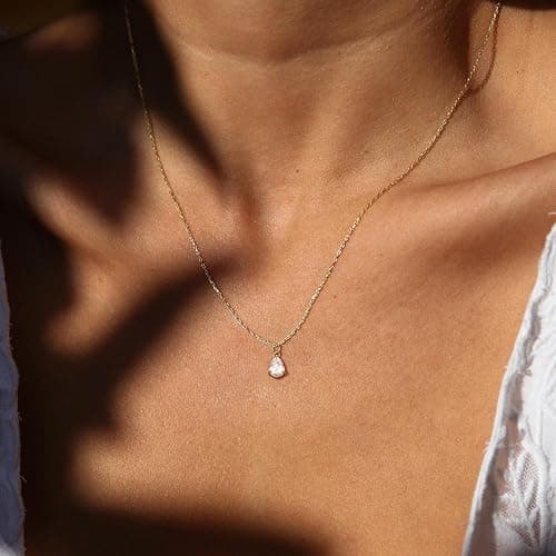 Kakonia Layered Gold Necklace for Women 14K Gold Plated Pendant Necklace Set Gold Necklace Satck Dainty Gold Chain Trendy Jewelry for Women thumbnail 7