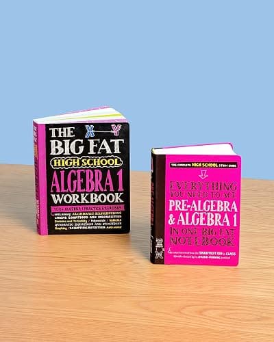 The Big Fat High School Algebra 1 Workbook: 400+ Algebra 1 Practice Exercises (Big Fat Notebooks) thumbnail 5