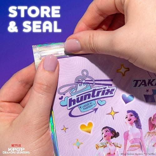Netflix Kpop Demon Hunters Sticker Sheets Pack 1500+ Stickers for Kids, 20 Sheets with Letters, Characters & Scenes, Kawaii Stickers in Resealable Bag for Scrapbooking, Planners, Gifts for Girls thumbnail 8