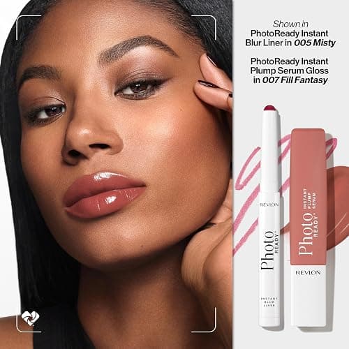REVLON PhotoReady Instant Blur Liner, Soft Matte Lip Makeup to Overline for Instant Natural, Fuller-Looking Lips, Sheer-to-Buildable, 004 Lazy, 0.05 oz thumbnail 11
