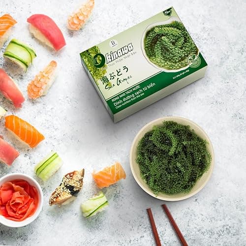 NAMISO OKINAWA Organic Sea Grapes,Organic Seaweed, Umibudo, Green Caviar, Dehyrated lato, Seagrapes , Superfood - Enhance Health, Boosting Immune System (3.5 Oz (Pack of 5), 1 box) thumbnail 4