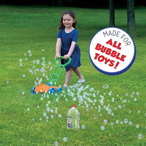 Little Kids Bubbles by Fubbles | Made in The USA | 64oz Non Toxic Bubble Solution | Refill Solution for Bubble Machines and Bubble Toys thumbnail 3