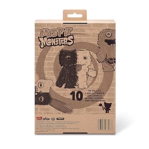 Fuggler Misfit Monsters 23 cm Series 1 by Zuru, Funny Ugly Monster Plush Toy (Reeko & Annoyed Alien - Purple & Black) thumbnail 7