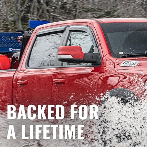 Auto Ventshade [AVS] Outside Mount Rain Guards for 2024-2025 Toyota Tacoma, Double/EXT CAB ONLY | Window Vent Visors, 4 pcs. - Smoke | 94270 thumbnail 3