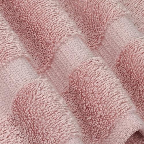 Chakir Turkish Linens 4 Piece Bath Towel Set, 100% Cotton Luxury Turkish Towels for Bathroom, Soft Absorbent Bath Towels, 27 x 54 Inches, Pink thumbnail 6