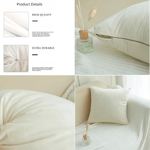 Shop&Three Custom Design Photos or Text Outdoor/Indoor Throw Pillowcase,Personalized Pet Photo Pillow, Love Photo Throw Pillowcases, Wedding Keepsake Throw Pillow Covers 20" x 20" thumbnail 4