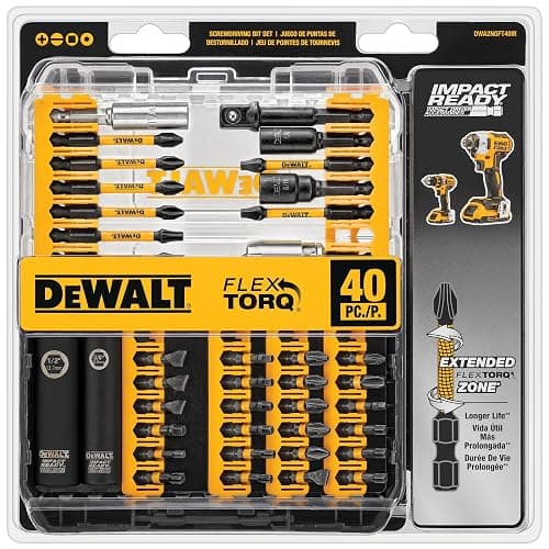 DEWALT DWA2NGFT40IR Impact Ready Flextorq 40-Piece Steel Screwdriver Bit Set thumbnail 8