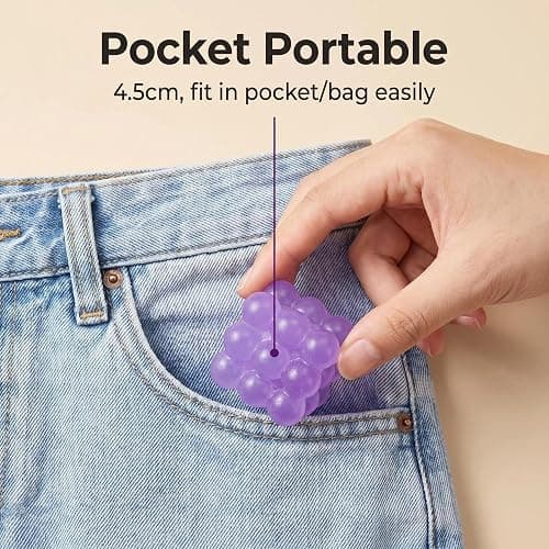 1PCS Soft TPR Squeeze Cube 4.5cm/1.77in Cube Stress Balls Squishy Fidget Toy for Stress Anxiety Relief Focus Sensory Toy for Adults Teen Autism ADHD Non-Toxic Calming Toy (Purple) thumbnail 3