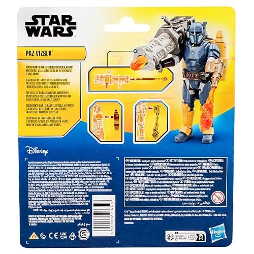 STAR WARS Epic Hero Series Paz Vizsla 4-Inch Deluxe Action Figure & 4 Accessories, Toys for 4 Year Old Boys and Girls thumbnail 5