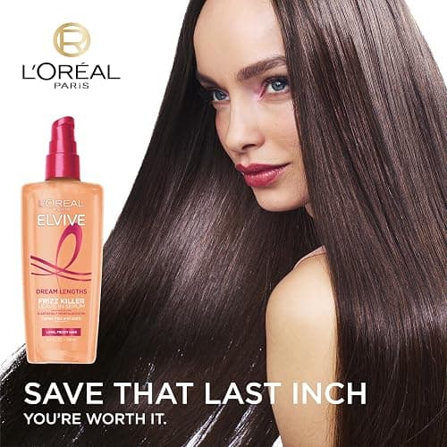 L'Oreal Paris Elvive Dream Lengths Frizz Killer Leave-In Serum, 3.4 Ounce thumbnail 3
