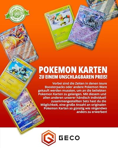 Pokemon Karten Deutsch - 30 Originale Pokemon Karten mit Holo und Seltenen Karten - Individuelles Kartenset kompatibel mit Pokemon Karten thumbnail 5
