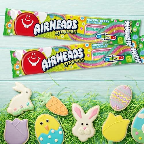 Airheads Xtremes, Sweetly Sour Spring Edition Hoppin Berry Flavored Candy Belts, Easter Baskets, 2oz (Pack of 18) thumbnail 5