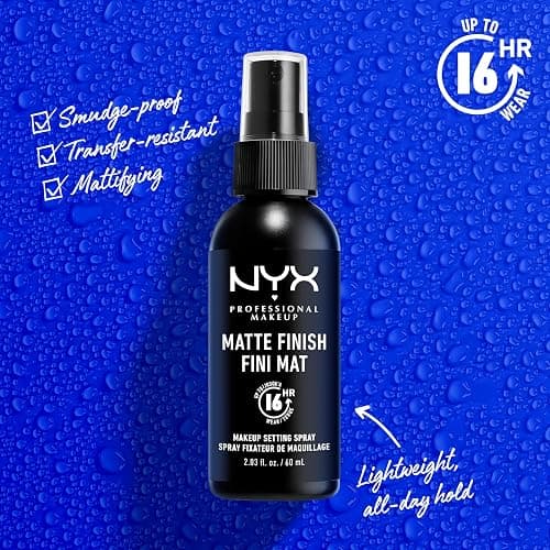 NYX PROFESSIONAL MAKEUP Makeup Setting Spray - Matte Finish, Long-Lasting Face Mist for up to 16HR Wear, Vegan Formula thumbnail 3