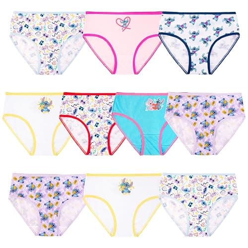 Disney girls Lilo & Stitch Amazon Exclusive Panties and Girlshorts Featuring Angel Sizes 2/3t-10 - Image 1