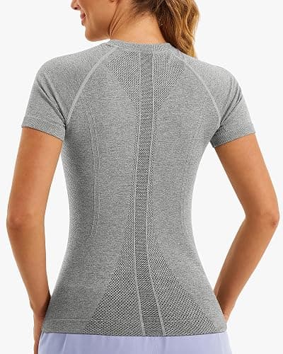 Grey Athletic Short Sleeved Top thumbnail 2