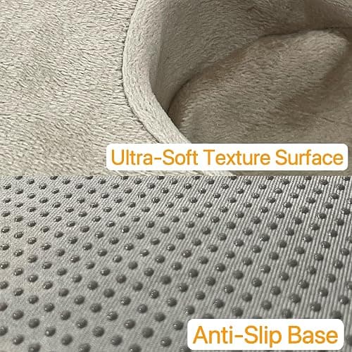 Xchouxer Couch and Bed Cup Holder Pillow, Sofa Organizer Caddy for Drinks, Remotes, Phones, Snacks (Beige) thumbnail 6