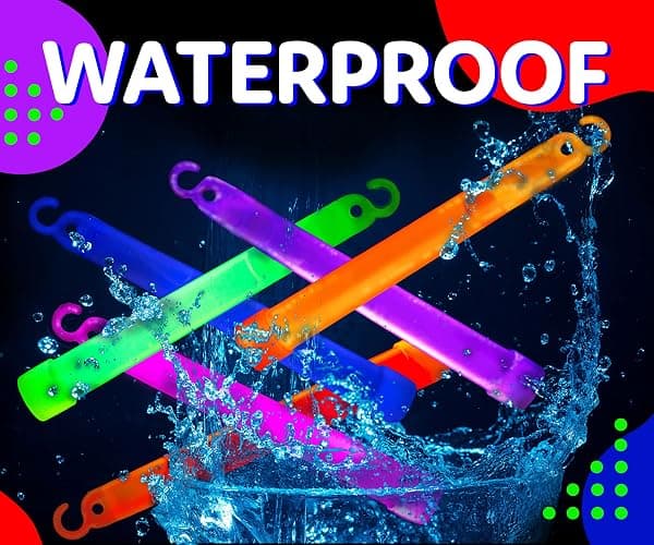 PartySticks Glow Sticks Party Supplies for Kids and Adults (25pk Assorted) - 6 Inch Bulk Glow Light Up Sticks Party Favors, Glow in the Dark Party Decorations, Waterproof Nontoxic Glow Necklaces thumbnail 5