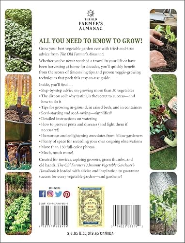 The Old Farmer's Almanac Vegetable Gardener’s Handbook: Essential Step-by-Step Advice for Growing Vegetables and Achieving Success thumbnail 2