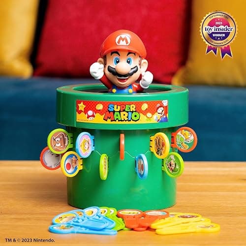 TOMY Pop Up Super Mario Board Game - Family and Preschool Games for Family Game Night - Kids Activities and Super Mario Toys - Girls and Boys Games - 2-4 Players - Ages 4 Years and Up thumbnail 2