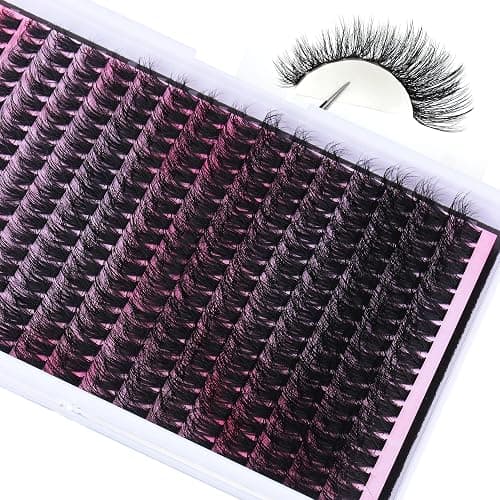 FANXITON DIY Lash Extension Kit Full Lash Clusters 288 pcs Thick Lash Clusters Kit D 10-18 mm Cluster Eyelash Extension Kit with Lash Bond and Seal Lash Tweezers Individual Lashes For Beginners thumbnail 7