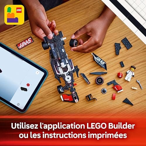 LEGO Speed Champions Voiture F1 MoneyGram Haas Team VF-24 - Jeu de construction avec véhicule de course - Minifigurine collector de pilote de Formule 1 - Maquette pour garçon et fille dès 10 ans 77250 thumbnail 8