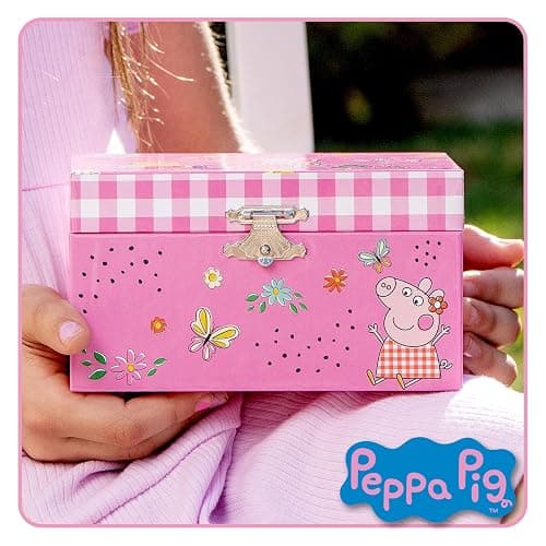 Mini Treasures Peppa Pig Jewelry Box for Girls - Musical Jewelry Box with Spinning Figurine, Toys for Kids Ages 3-5 - Plays Peppa Pig Theme Song - 6 x 4.7 x 3.5 in thumbnail 8