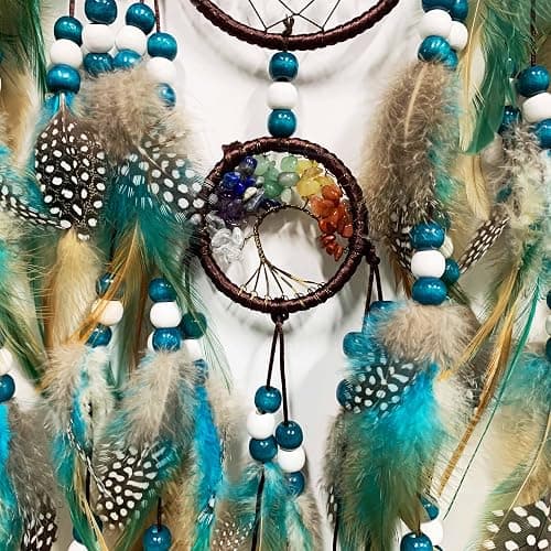 Large Dream Catchers,Dream Catchers for Adults,Dream Catcher Wall Hangings,Peacock Suncatcher,Stained Ornament,Gifts for Women,Lovers,Couple,Friend,Bestie thumbnail 8