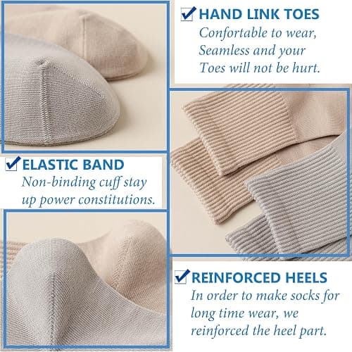 MAGIARTE Womens Mini Crew Ankle Socks Athletic Casual Cotton Socks for Women thumbnail 3