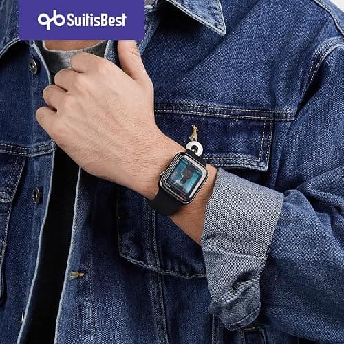 Sport Bands Compatible with Apple Watch Band 38mm 40mm 41mm 42mm 44mm 45mm 46mm 49mm, Soft Silicone Sport Strap Wristbands for iWatch Ultra 3 2 1, Series 11 10 9 8 7 6 5 4 3 2 1 SE Women Men, 6 Pack thumbnail 6