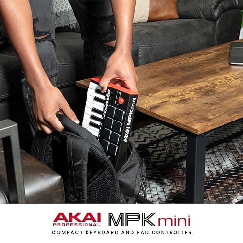 Akai Professional MPK Mini MK3-25 Key USB MIDI Keyboard Controller With 8 Backlit Drum Pads, 8 Knobs, Music Production Software and Native Instruments Sound Package (NKS Integration) thumbnail 11