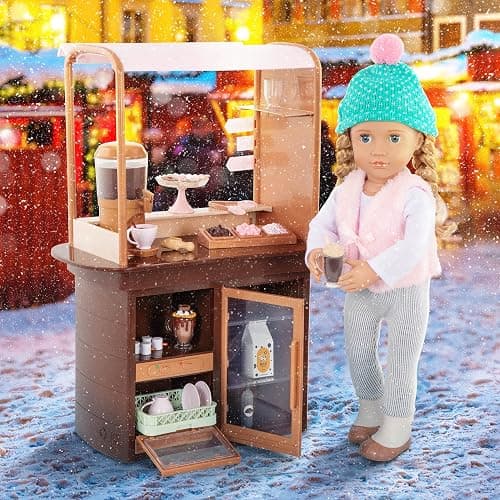 Our Generation – 18-Inch Doll Accessories – Hot Chocolate Stand – Play Food Set – Pretend Play 3+ Years– Choco – Tastic Stand thumbnail 2