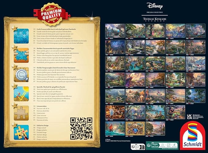 Schmidt 58036 Thomas Kinkade, Disney, The Little Mermaid Celebration of Love, Puzzle da 1000 Pezzi thumbnail 6