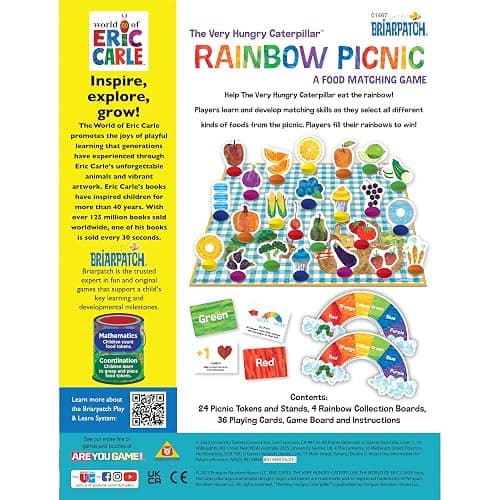 The Very Hungry Caterpillar Rainbow Picnic Color Matching Game, Ages 3+ thumbnail 11
