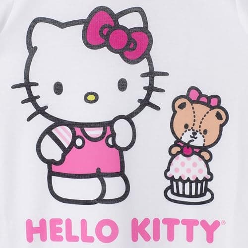 Hello Kitty Girls Pajama Pants and Sleep Shirt Sets 4 Piece PJ Top and Bottom Sleepwear Set for Girls Pajamas for Kids thumbnail 6
