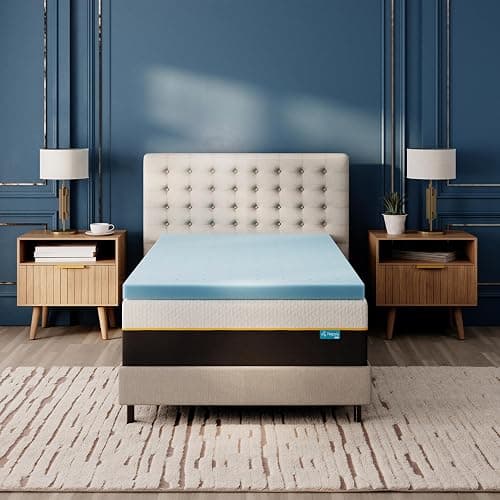 Napsie 2 Inch Twin XL Dorm Mattress Topper, Cooling Mattress Topper, Pressure Relief, CertiPUR-US Certified - Image 1