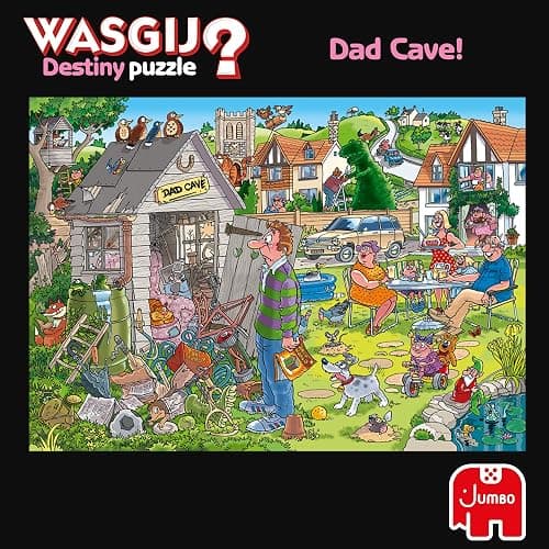 Wasgij, Destiny 28 - Dad Cave!, Unique Collectable Jigsaw Puzzle for Adults, 1,000 Piece thumbnail 6