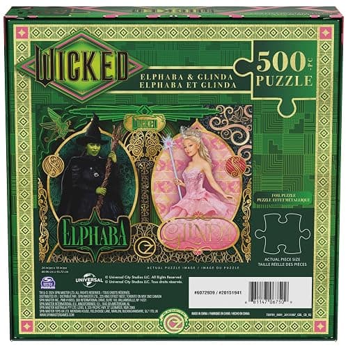 Spin Master Games, Wicked Puzzle, 500-Piece Lenticular Puzzle, Puzzles for Adults, Jigsaw Puzzles, 500-Piece Puzzles for Adults & Kids, Stocking Stuffer Gift Ideas for Ages 12 & Up thumbnail 4