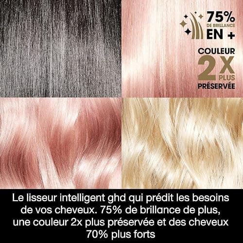 ghd - Lisseur cheveux ghd Platinum+ - Fer à lisser professionnel - Lisse en un passage sans chaleur extrême, 75% plus brillants, 70% plus forts - Lisseur boucleur idéal cheveux colorés/abîmés thumbnail 5