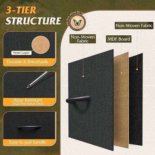 WLIVE Black Tall Dresser for Bedroom, 6 Drawer Dressers & Chests of Drawers, Fabric Dresser for Closet, Living Room, Night Stand with Metal Frame, Storage Tower with Fabric Bins, Wood Top thumbnail 6