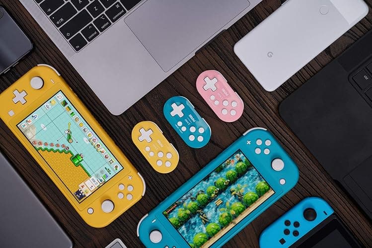 Nargos 8Bitdo Zero 2 Bluetooth Key Chain Sized Mini Controller for Nintendo Switch, Windows, Android and macOS (Yellow Edition) thumbnail 8