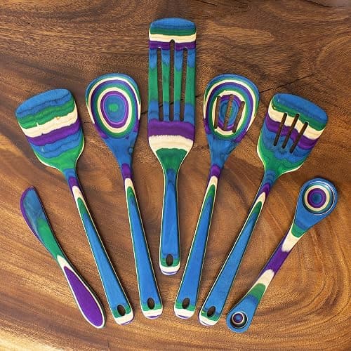 Baltique Mumbai Collection 7 Piece Cooking Utensil Set, Safe for Nonstick thumbnail 5