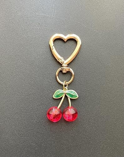 Agromusk Cute Cherry Keychain,Kawaii Cherry Bag Purse Charms for Women Car Keys Decor Gifts Stuff Accessories thumbnail 7