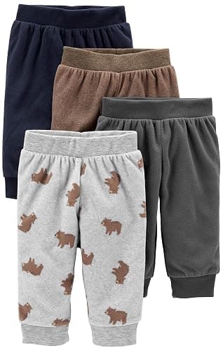 Simple Joys by Carter's unisex-baby 4-pack Fleece Pants - Image 1