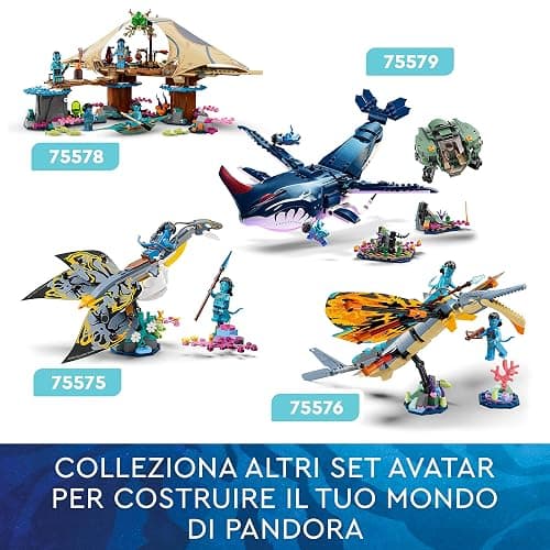 LEGO Avatar La Scoperta di Ilu, Set dal Film La Via dell’Acqua da Collezione, Creatura Giocattolo Subacquea Simile ad Animale, Giochi per Bambini 75575 thumbnail 6