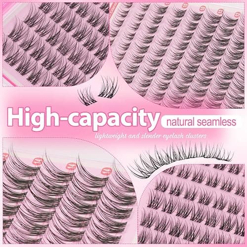Wispy Lash Clusters Natural 8-14MM Eyelash Clusters CC Invisible Band Short Curly Cluster Eyelash Extensions DIY Versatile Eye Lashes Clusters Extension by MAMZY LUXE thumbnail 6