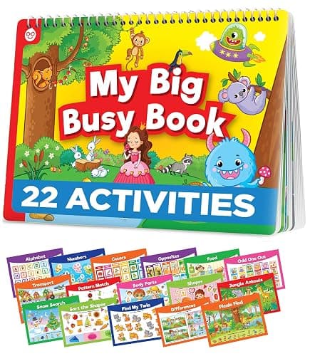 Doctor Jupiter Montessori Preschool Busy Book for Toddlers 3+ Year Olds | Preschool Learning Activities - Educational Travel Toys | Birthday Gift Ideas for Boys & Girls - Image 1