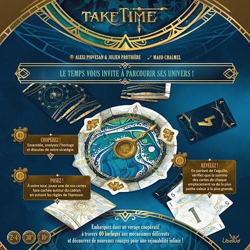 ZZZ - Take Time - Libellud - Jeu coopératif Horloge - Communication limitée - pour Famille et initiés dès 10 Ans - 2 à 5 Joueurs - 30 Min - Version Française thumbnail 4