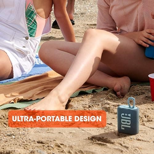 JBL Go 3 - Portable Mini Bluetooth Speaker, big audio and punchy bass, IP67 waterproof and dustproof, 5 hours of playtime, speaker for home, outdoor and travel (White) thumbnail 2
