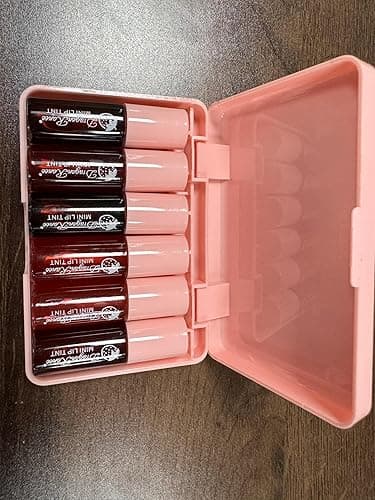 Eakroo 6 Colors Lip Tint Stain Mini Liquid Lipstick, Korean Lip Gloss Moisturizing Natural, Multi-Use Lip and Cheek Tint, Non-Stick Cup, Lightweight, High Pigment, Long-Lasting, Vivid Color - Strawberry thumbnail 9